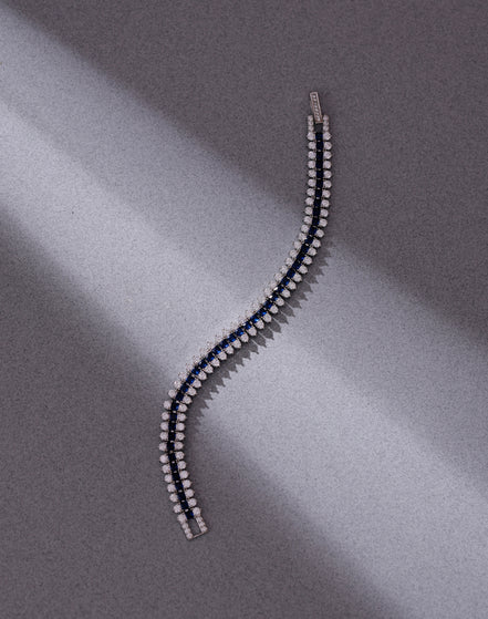 Dual Row Sapphire Bracelet