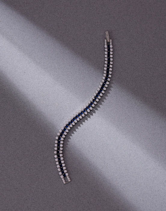 Dual Row Sapphire Bracelet