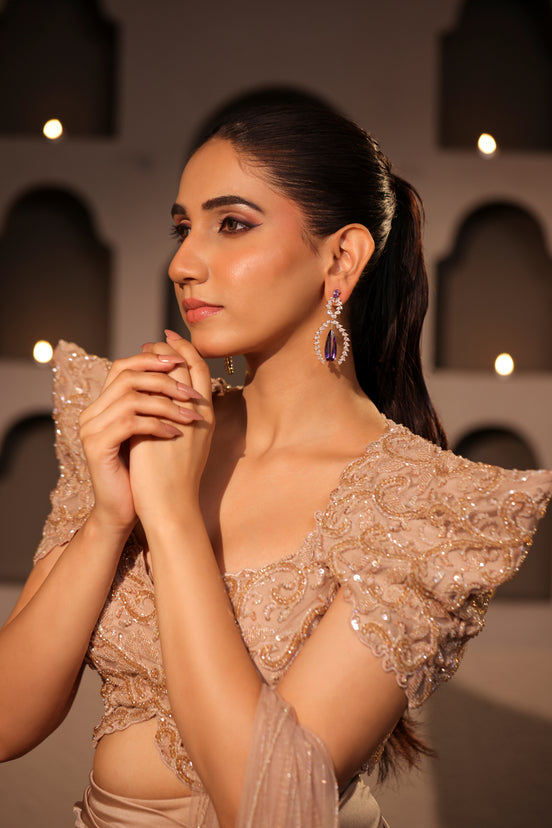 Amethyst Cascade Drop Earrings