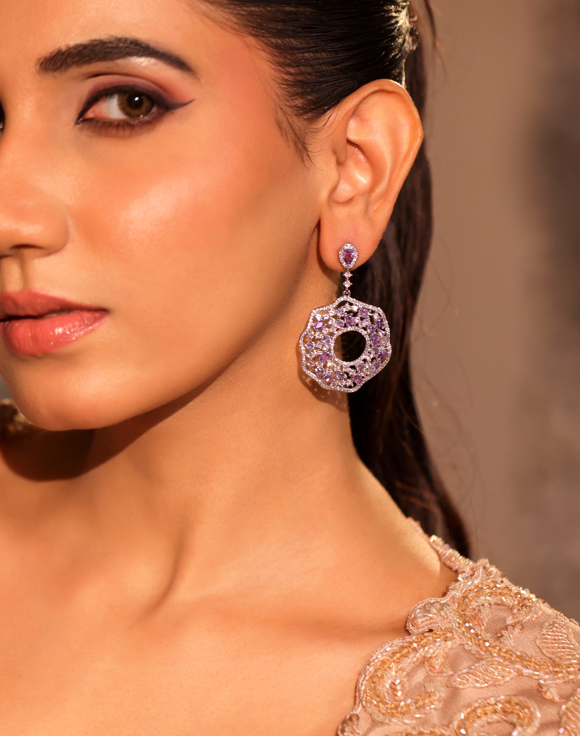 Iris Hoop Earrings